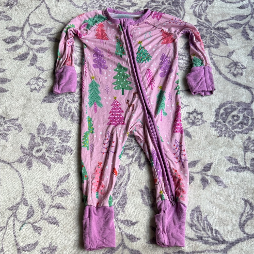 Little Sleepies Merry & Bright zippy 0-3 months